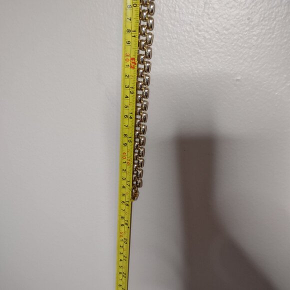 Vintage Gold Tone Panther Link Necklace - Picture 7 of 7